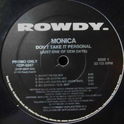 画像1: Monica - Don't Take It Personal (Remixes)  12"