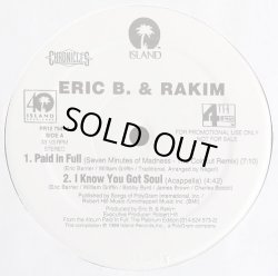 画像2: Eric B. & Rakim - Paid In Full : Platinum Edition Vinyl Sampler  EP 