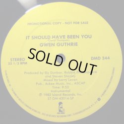 画像2: Gwen Guthrie - It Should Have Been You (Vocal 7:05/Inst 9:53)  12" 