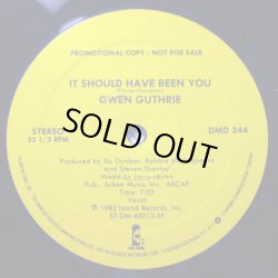 画像1: Gwen Guthrie - It Should Have Been You (Vocal 7:05/Inst 9:53)  12" 
