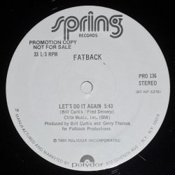 画像1: Fatback - Let's Do It Again  12"