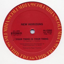 画像1: New Horizons - Your Thing Is Your Thing/Your Thing (Rap)  12"