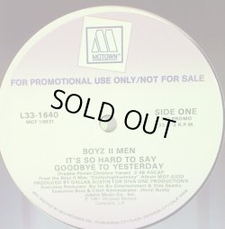 画像1: Boyz II Men - It's So Hard To Say Goodbye To Yesterday  12" 