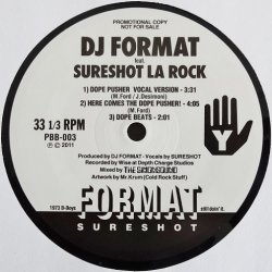 画像3: DJ Format Feat Sureshot La Rock	 - Mr D.J./Dope Pusher  12" 