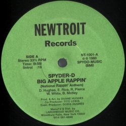 画像1: Spyder-D - Big Apple Rappin' (National Rappin' Anthem)  12"