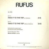 Rufus - Take It To The Top  12"
