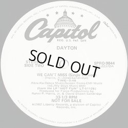 画像2: Dayton - We Can't Miss (Album Vers 4:46/Single Vers 3:48)  12"