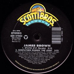 画像1: James Brown - Static/Godfather Runnin' The Joint/No Static  12"