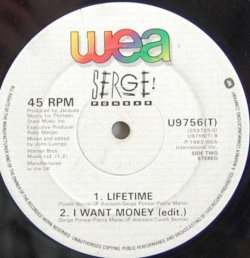 画像2: Serge Ponsar - I Want Money/Lifetime  12"