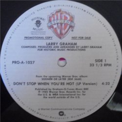 画像1: Larry Graham - Don't Stop When You're Hot 12"