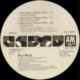 For Real - You Don't Wanna Miss 12"