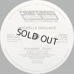 画像1: Michelle Wallace - It's Right/Tee's Right  12"