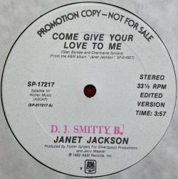 画像1: Janet Jackson - Come Give Your Love To Me  12"