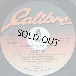 画像1: Lady M - Please (Don't Break My Heart)  12"