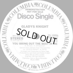 画像1: Gladys Knight - You Bring Out The Best In Me - Special Disco Vers by John Luongo (Stereo/Mono) 12"