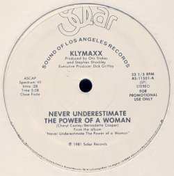 画像1: Klymaxx - Never Underestimate The Power Of A Woman  12"