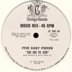 画像1: Five Easy Pieces - Too Hot To Stop/Blue Don't Care  12"