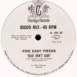 画像2: Five Easy Pieces - Too Hot To Stop/Blue Don't Care  12"
