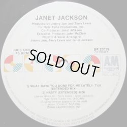 画像2: Janet Jackson - What Have You Done For Me Lately/Nasty  12" 