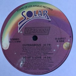画像2: Lakeside - Outrageous/So Let's Love  12"