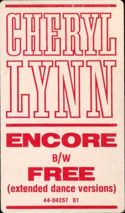 画像3: Cheryl Lynn - Encore/Free  12" 