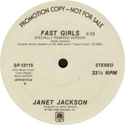 画像1: Janet Jackson - Fast Girls/French Blue 12"