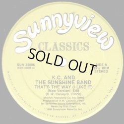 画像1: K.C. And The Sunshine Band - That's The Way (I Like It) New Version  12"