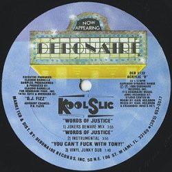 画像1: Kool Slic - Girls Get Ill/Words Of Justice/You Can't Fuck With Tony !  12" 