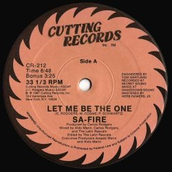 画像1: Sa-Fire - Let Me Be The One  12"