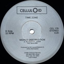 画像3: Time Zone Featuring John Lydon & Afrika Bambaataa - World Destruction  12"