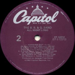画像3: The B.B. & Q. Band - All Night Long  LP