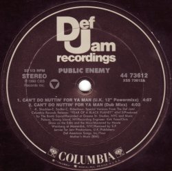 画像2: Public Enemy - Can't Do Nuttin' For Ya Man/Get The Fuck Outta Dodge/Burn Hollywood Burn  12"
