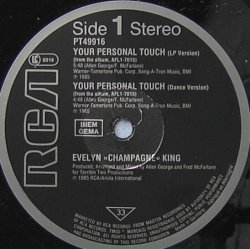 画像2: Evelyn "Champagne" King - Your Personal Touch/Talking In My Sleep 12"