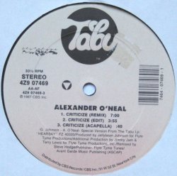 画像2: Alexander O'Neal - Criticize (7Vers！) 12"