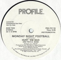 画像2: Hurt 'Em Bad And The S.C. Band - Monday Night Football  12"