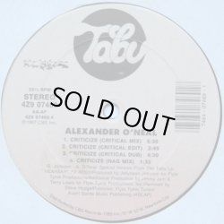 画像3: Alexander O'Neal - Criticize (7Vers！) 12"