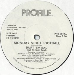 画像1: Hurt 'Em Bad And The S.C. Band - Monday Night Football  12"