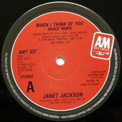 画像2: Janet Jackson - When I Think Of You/Come Give Your Love To Me 12"