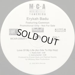 画像1: Erykah Badu feat Common - Love Of My Life (An Ode To Hip Hop)  12"
