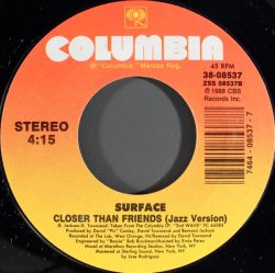画像2: Surface - Closer Than Friends  7"