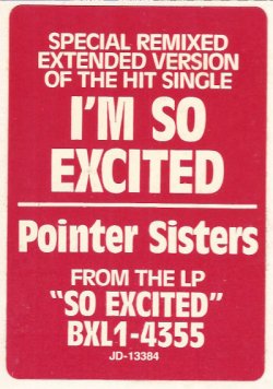 画像3: Pointer Sisters - I'm So Excited (Extended Vers 5:41) 12" 