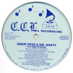 画像1: Great Peso & Mr. Nasty - It's Time To Rock  12"
