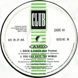 画像3: Cameo - Back And Forth/You Can Have The World  12"