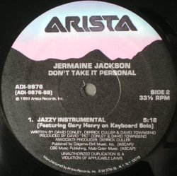 画像2: Jermaine Jackson - Don't Take It Personal  12"