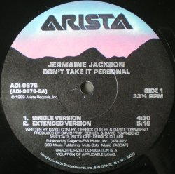 画像1: Jermaine Jackson - Don't Take It Personal  12"