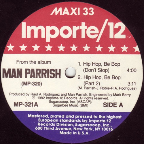 Man Parrish - Hip Hop Be Bop  12
