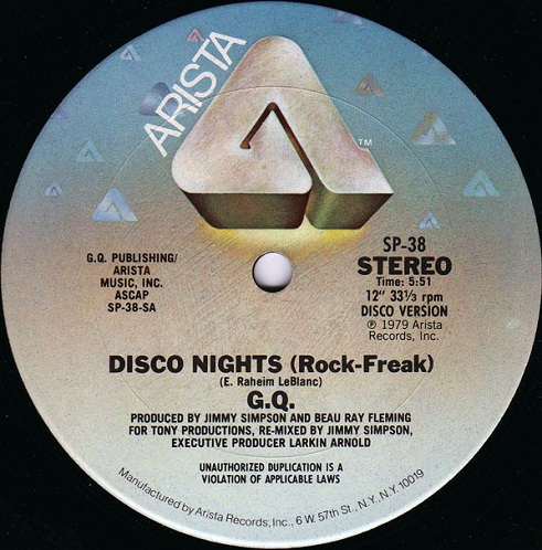 G.Q. - Disco Nights (Rock-Freak)/Boogie Oogie Oogie  12