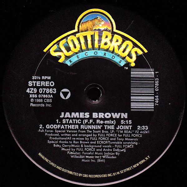 James Brown - Static/Godfather Runnin' The Joint/No Static  12