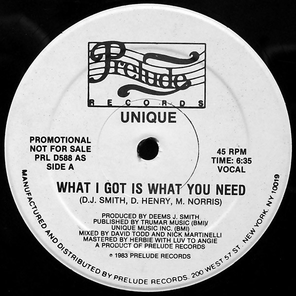 Unique - What I Got Is What You Need  12
