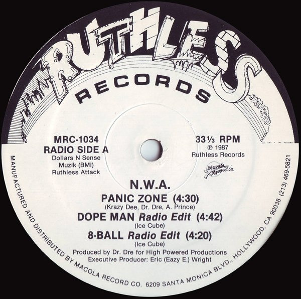 N.W.A. - Panic Zone/Dope Man/8-Ball  12